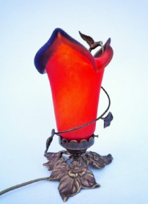 Colibrí Lamp Tulip Base Rojo y Azul - Lámparas