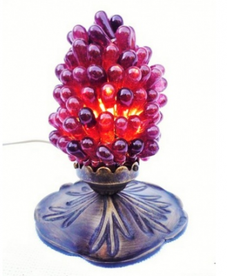 Lámpara de cabecera loto uva ciruela - Lámparas
