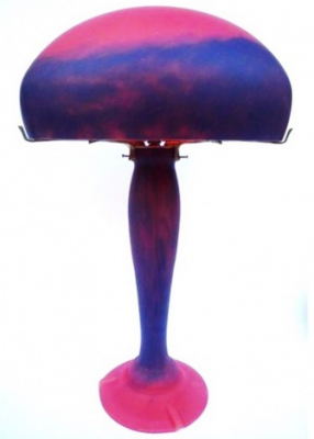 Lámpara iris gm Rojo Estilo Art Nouveau. Decoración ideal para el hogar - Lámparas