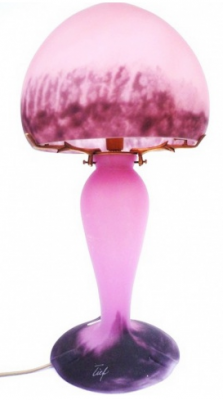 Lámpara iris mm rosa berlingot. Altura 45 cm. Pasta de Cristal - Lámparas