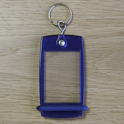 Llavero Mini Creoglass Color Azul Translúcido X10