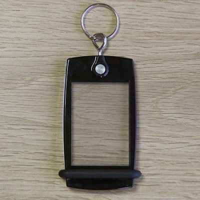Llavero Mini Creoglass Color Negro Translucent X10