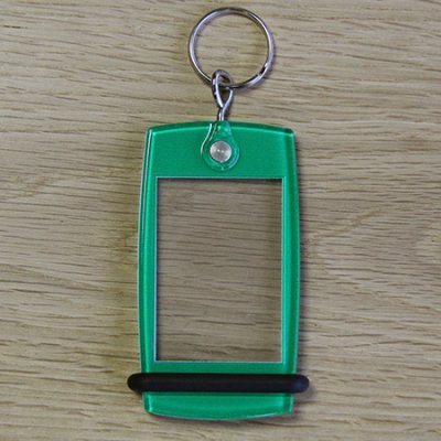 Llavero Mini Creoglass Color Verde X10