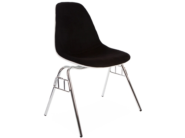 Silla DSS apilable acolchada - Negro