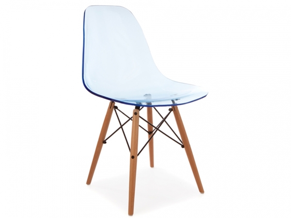 Silla DSW - Azul transparente