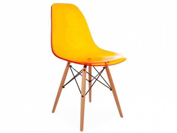 Silla DSW - Naranja transparente