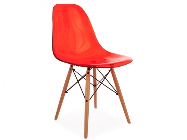 Silla DSW - Rojo transparente