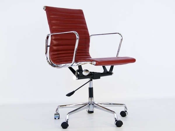 Silla Eames Alu EA117 - Rojo oscuro